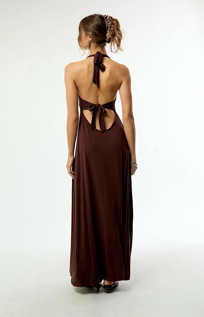 Third Charm Alexa Halter Midi Dress