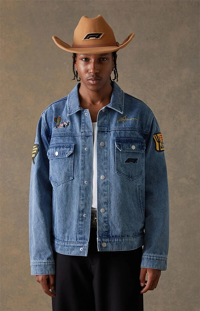 Formula 1 x Pacsun United States Grand Prix 2025 Austin Texas Denim Jacket