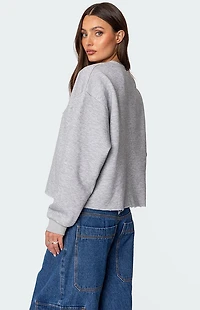 Edikted Gingham Star Sweatshirt