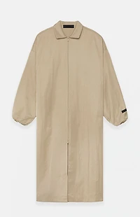 Fear of God ESSENTIALS Desert Sand Textured Nylon Trench Coat