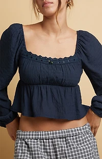 Beverly and Beck Lily Long Sleeve Top