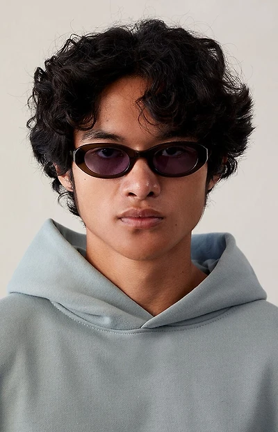 Pacsun Green Eli Round Sunglasses