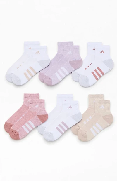 adidas Kids 6 Pack Multicolor Cushioned Crew Socks