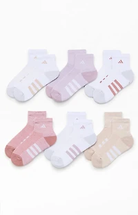 adidas Kids 6 Pack Multicolor Cushioned Crew Socks