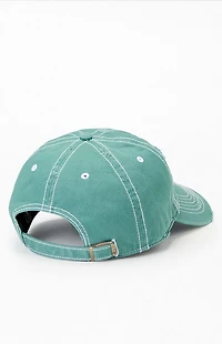47 Brand Green LA Weathered Strapback Hat