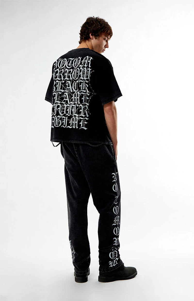 No Tomorrow x Civil Active Iron Skull Straight Leg Sweatpants
