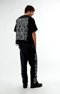 No Tomorrow x Civil Active Iron Skull Straight Leg Sweatpants