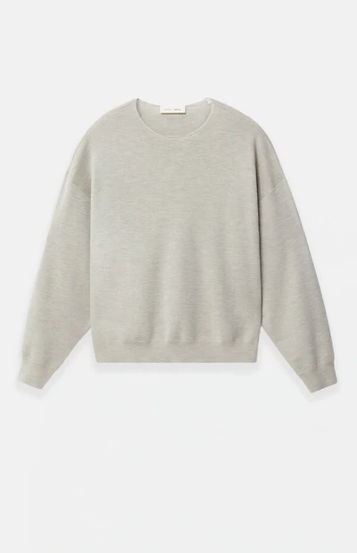 Fear of God ESSENTIALS Heather Stone Merino Wool Crew Neck Sweater