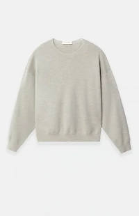 Fear of God ESSENTIALS Heather Stone Merino Wool Crew Neck Sweater