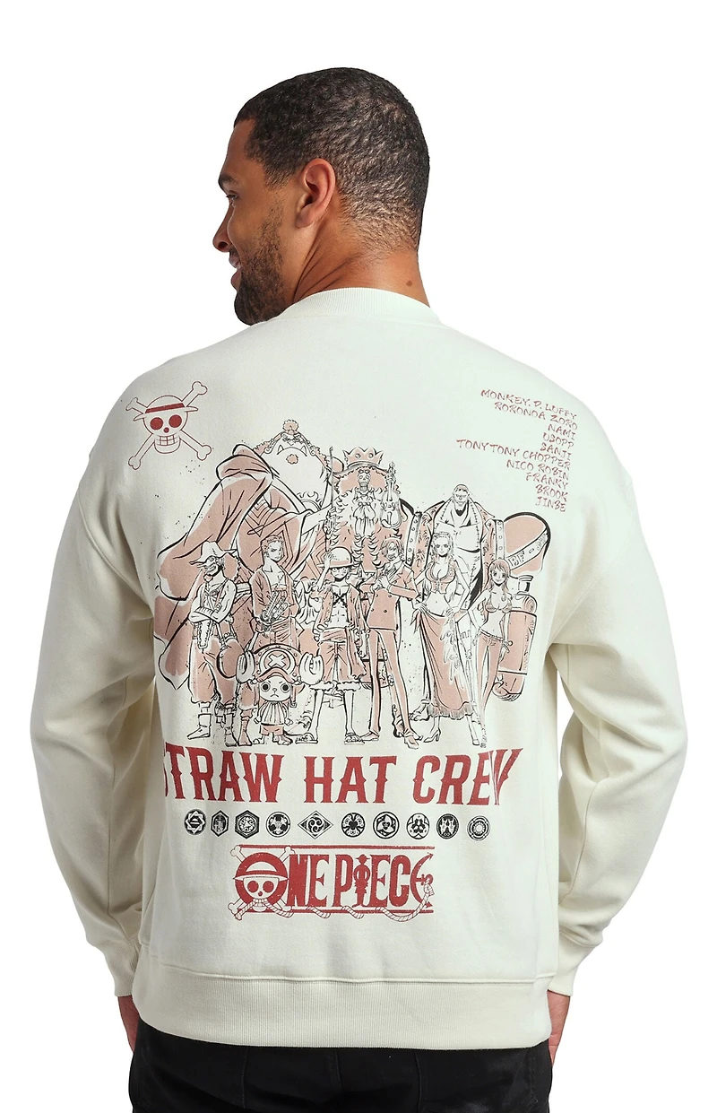 One Piece Crew Neck Sweatshirt
