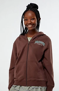 Pacsun Kids Brown Zip Up Hoodie