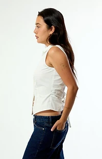 Beverly and Beck Olivia Button Up Tank Top