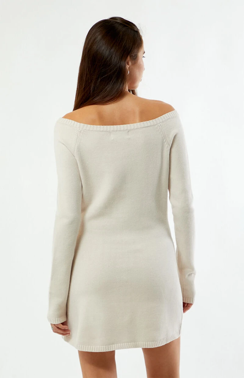 Your Favorite Mae Off-The-Shoulder Sweater Dress