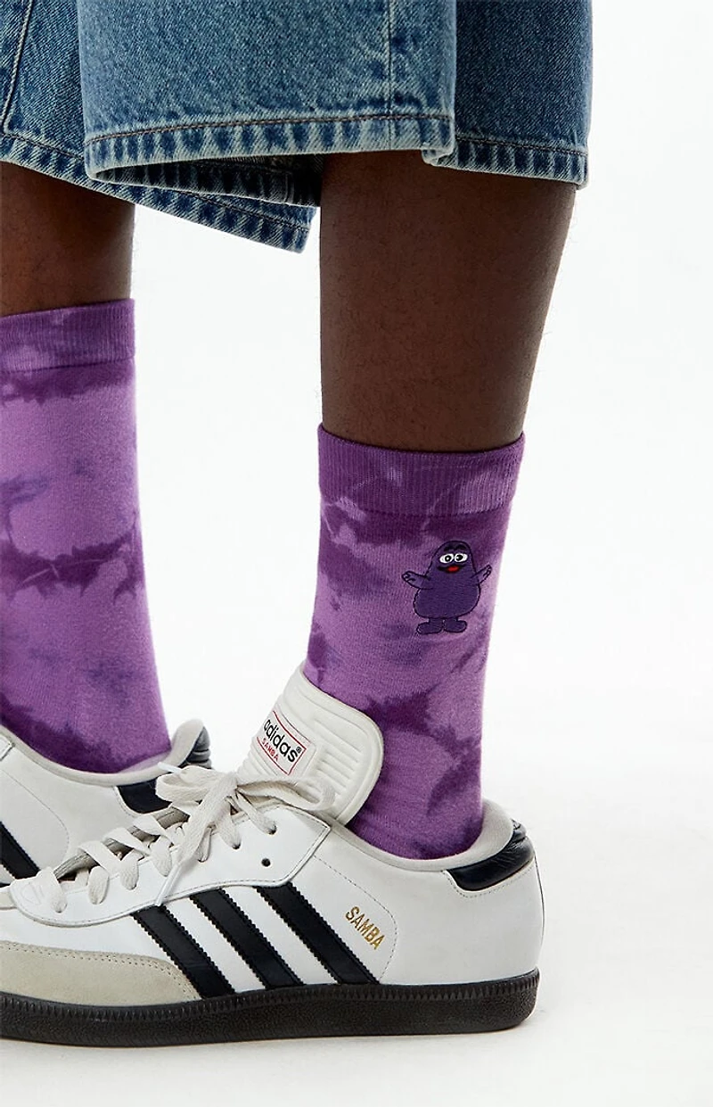 McDonaldland Grimace Tie Dye Crew Socks