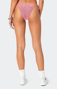 Edikted Zora Striped String Bikini Bottom