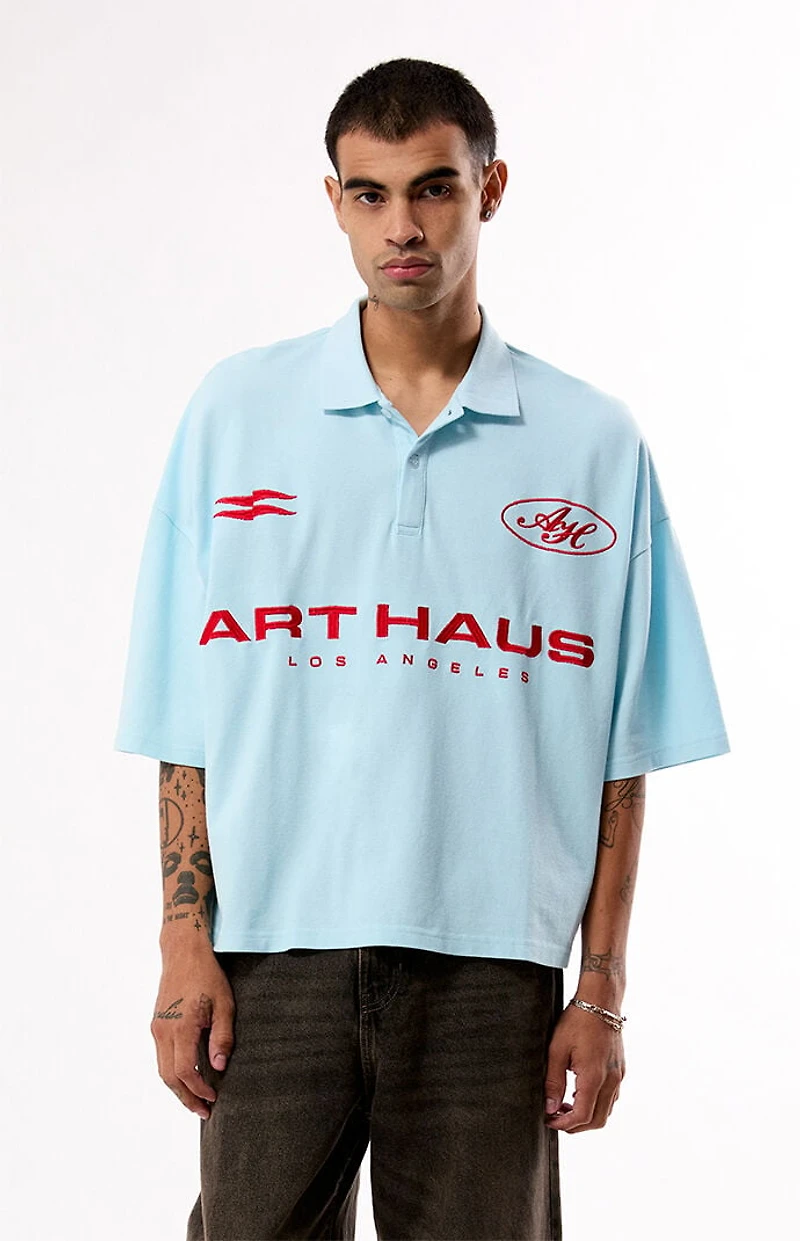 Pacsun Art Haus Oversized Polo Shirt