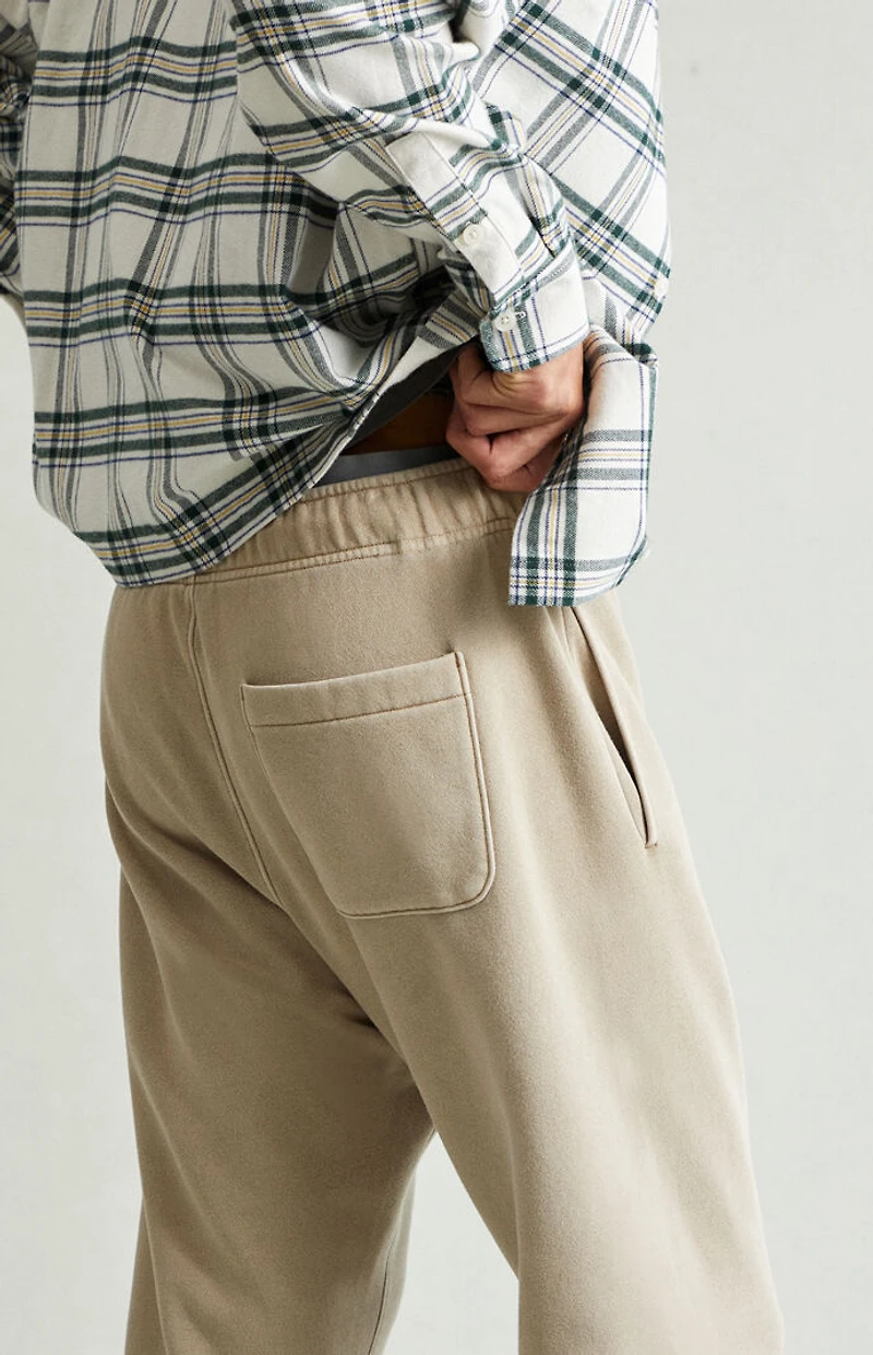 Pacsun Tan Straight Leg Sweatpants