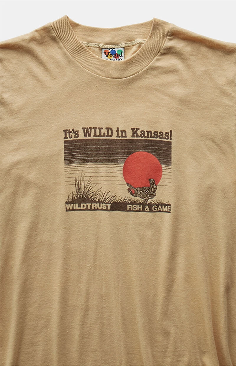 PS VINTAGE 80s It's Wild in Kansas Graphic T-Shirt