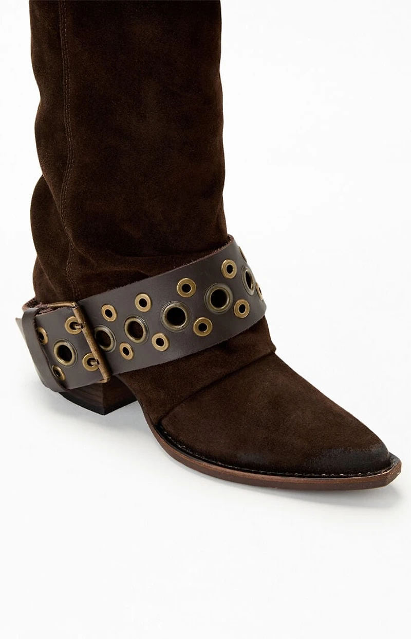 Steve Madden Women's Ashwood Brown Suede Boots