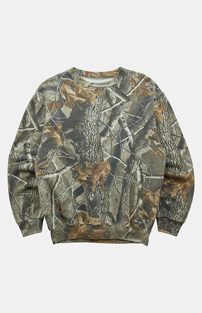 PS VINTAGE 2000s Camo Crew Neck Sweatshirt