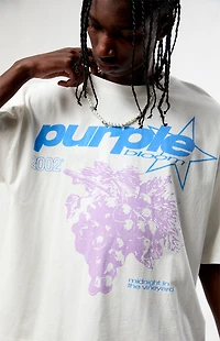 Pacsun Purple Cropped Boxy T-Shirt