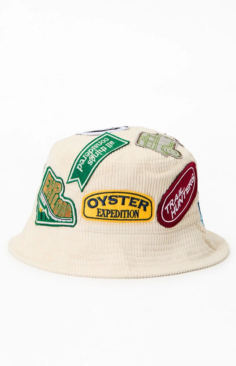 OYSTER EXPEDITION Patched Up Corduroy Bucket Hat