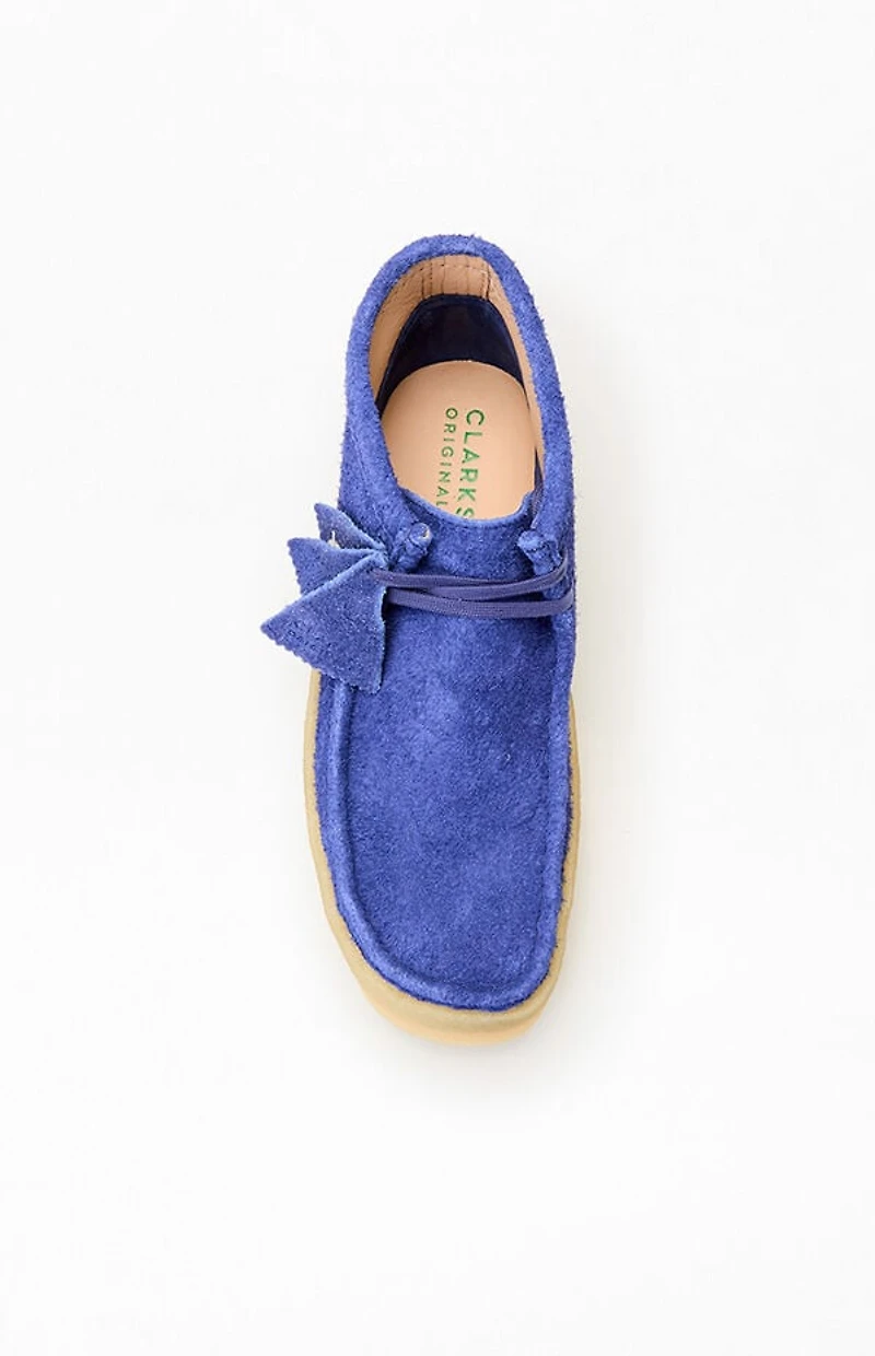 Clarks x Hidden NY Blue Suede Wallabee Cup Boots