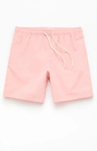 Pacsun Pink Collegiate 6.5" Swim Trunks