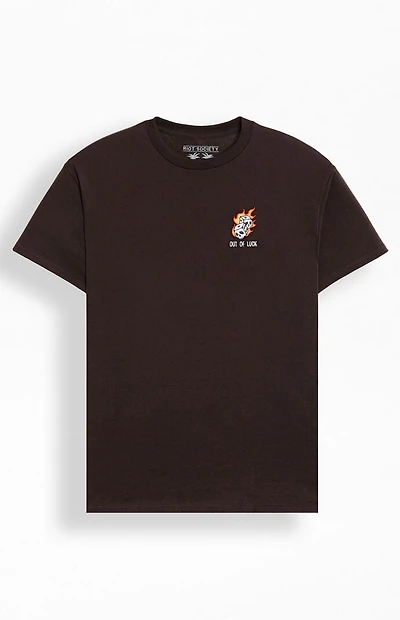 Riot Society No Luck Dice Embroidered T-Shirt