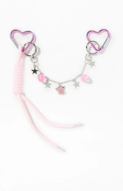 LA Hearts Heart Novelty Chainlink Carabiner Keychain