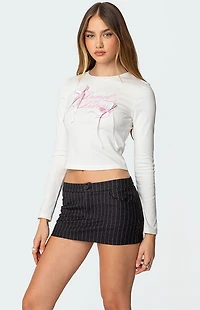 Edikted Damsel Long Sleeve T-Shirt