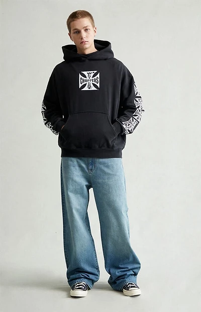 Pacsun Blake Extreme Baggy Jeans Medium Blue Tinted