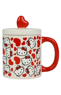 Hello Kitty Valentine's Day Ceramic Lidded Mug