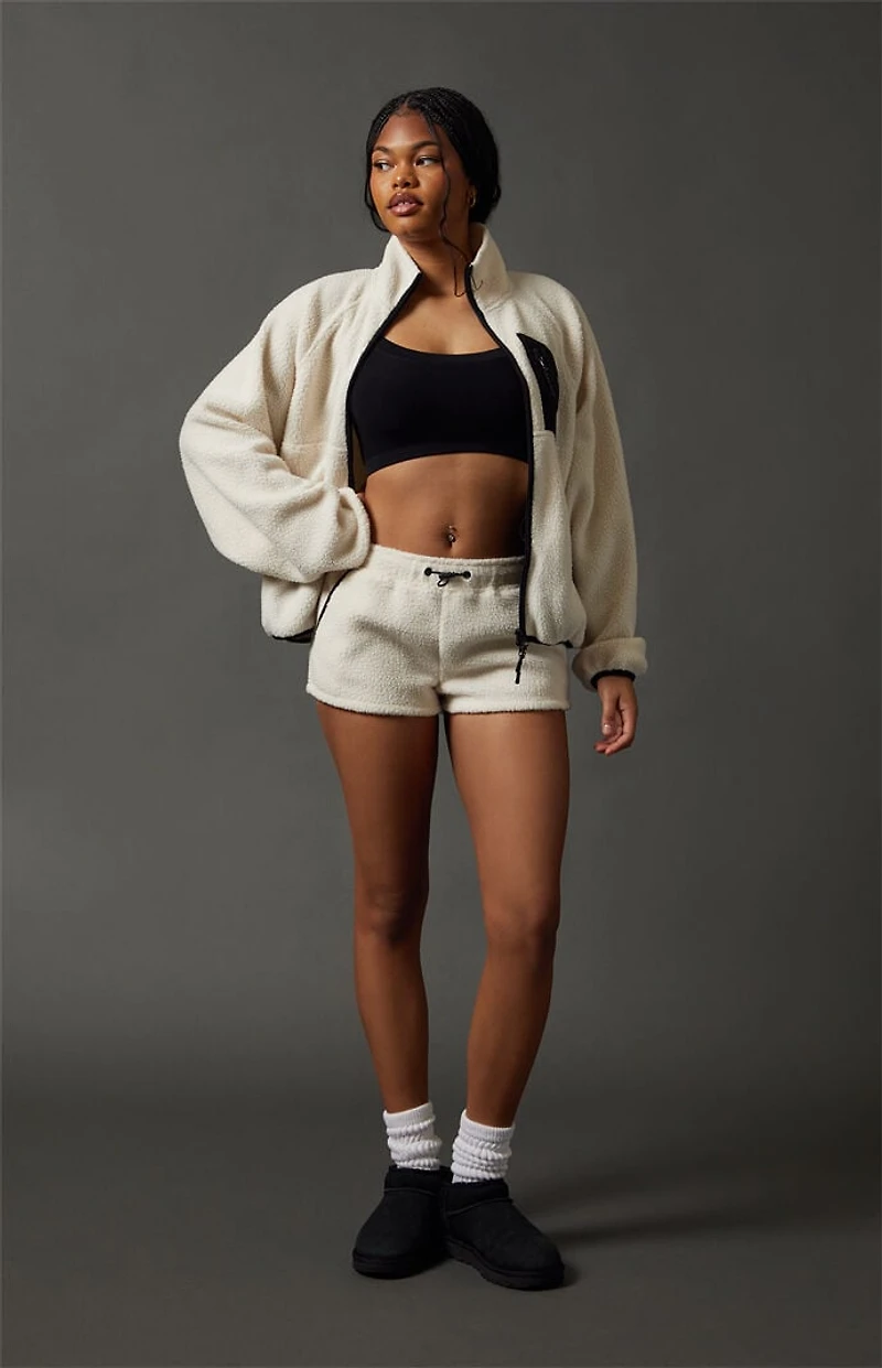 PAC 1980 Active Ski Fleece Aspen Sherpa Sweat Shorts