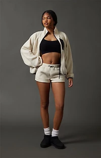 PAC 1980 Active Ski Fleece Aspen Sherpa Sweat Shorts