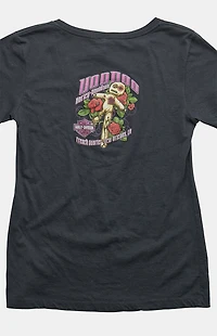 PS VINTAGE 2000s Harley Davidson V-neck Baby Graphic T-Shirt