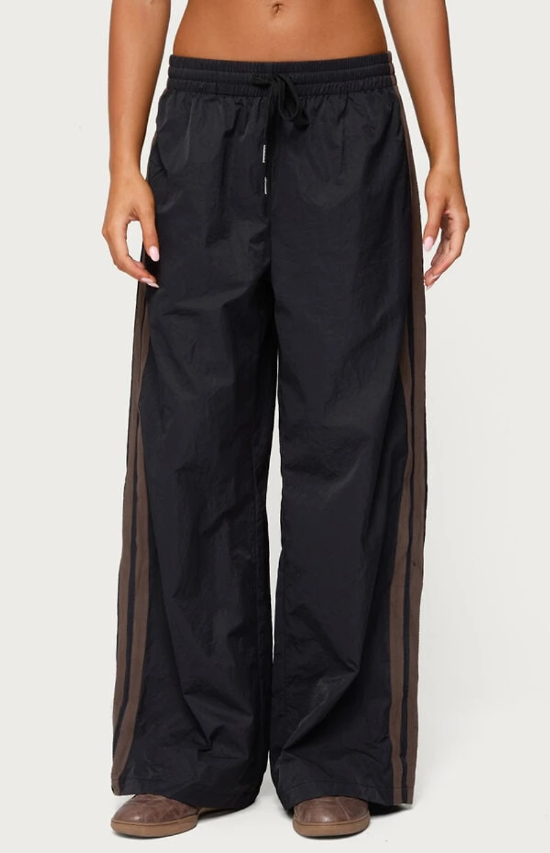 Edikted Kieran Stripey Nylon Track Pants