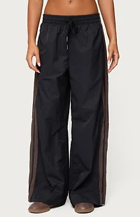 Edikted Kieran Stripey Nylon Track Pants