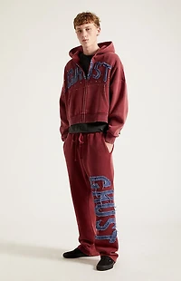 Pacsun Ghost Applique Washed Baggy Sweatpants