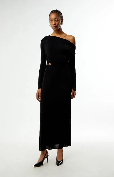 MINKPINK Maren Jeweled Asymmetrical Maxi Dress