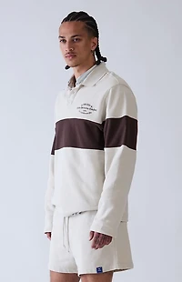 A.R.C. Gray Long Sleeve Rugby Polo Shirt