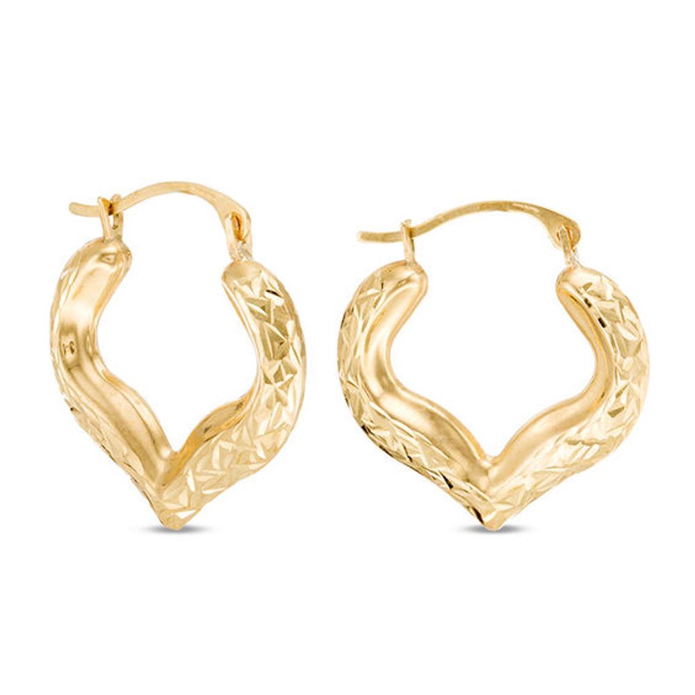 piercing pagoda hoop earrings