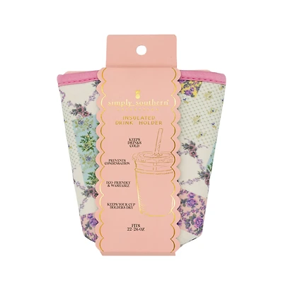 Floral Patchwork Drink Sleeve