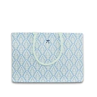 Scallop Floral Oversized Canvas Tote