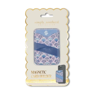 Magnetic Phone Wallet in Seashell Scallop