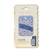 Magnetic Phone Wallet in Seashell Scallop