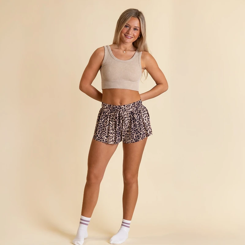 Women's Leopard Flyaway Shorts