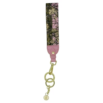 Pink Camo Patterned Key Fob