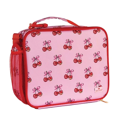 Printed Lunchbox in Pink Cherries
