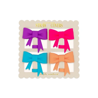 Bow Straw Topper Set